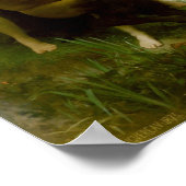 William-Adolphe Bouguereau-Nymphs en Satyr Poster (Hoek)