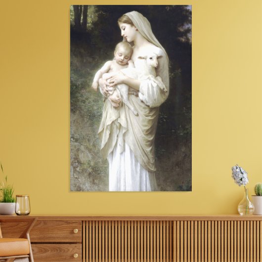 William Adolphe - Bouguereau Onschuld Canvas Afdruk (Insitu (Woonkamer))