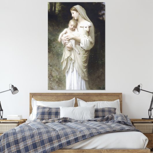 William Adolphe - Bouguereau Onschuld Canvas Afdruk (Insitu (Slaapkamer))