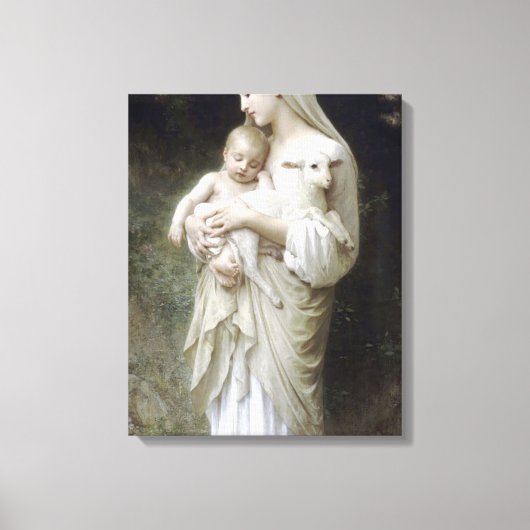 William Adolphe - Bouguereau Onschuld Canvas Afdruk (Voorkant)