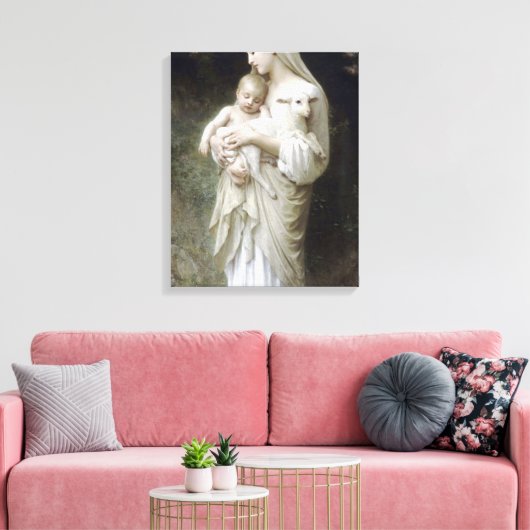 William Adolphe - Bouguereau Onschuld Canvas Afdruk (Insitu (Woonkamer))