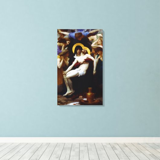 William-Adolphe Bouguereau Pieta Canvas Afdruk (Insitu (Houten vloer))