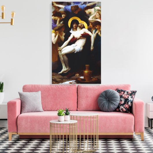 William-Adolphe Bouguereau Pieta Canvas Afdruk (Insitu (Woonkamer))