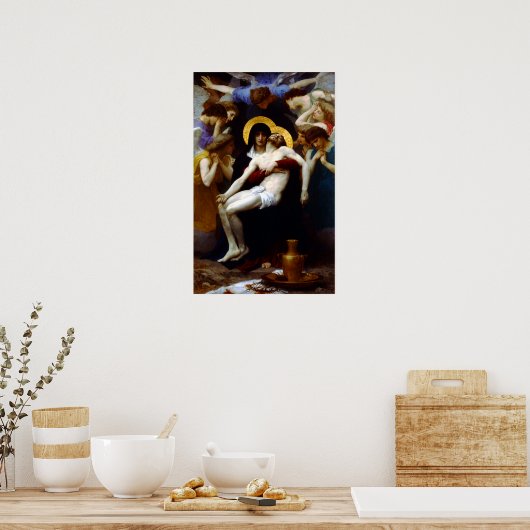 William-Adolphe Bouguereau Pieta Poster (Keuken)