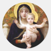 William-Adolphe Bouguereau Ronde Sticker (Voorkant)