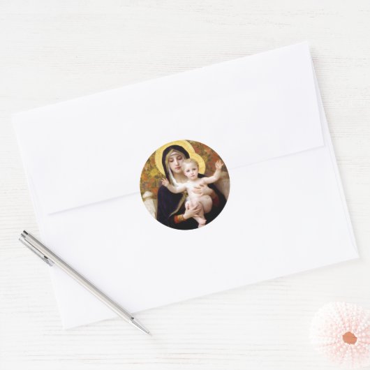 William-Adolphe Bouguereau Ronde Sticker (Envelop)