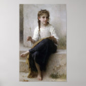 William-Adolphe Bouguereau-Sewing Poster (Voorkant)