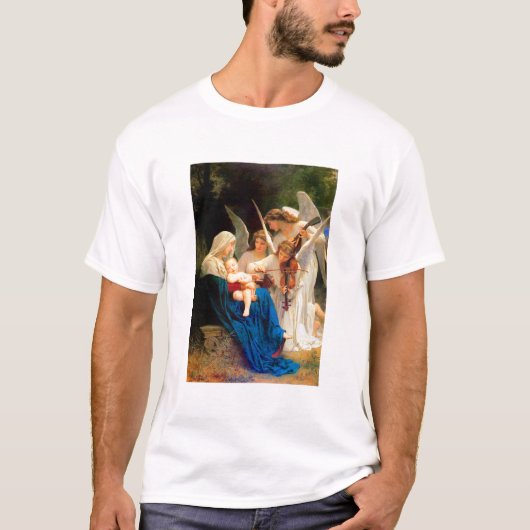 William Adolphe Bouguereau Song of the Angels T-shirt (Voorkant)