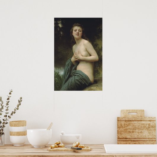 William-Adolphe Bouguereau-Spring Breeze Poster (Keuken)