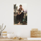 William-Adolphe Bouguereau-The Broken Pitcher Poster (Keuken)