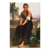 William-Adolphe Bouguereau The Broken Pitcher Poster (Voorkant)