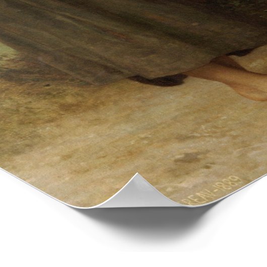 William-Adolphe Bouguereau-The Shepherdess Poster (Hoek)