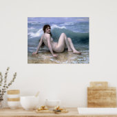 William-Adolphe Bouguereau-The Wave Poster (Keuken)