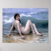 William-Adolphe Bouguereau-The Wave Poster (Voorkant)