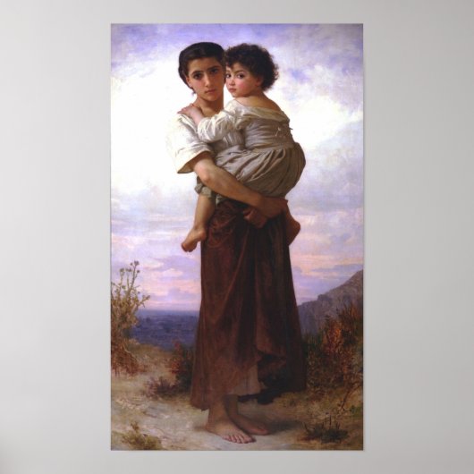 William-Adolphe Bouguereau-Young Gypsies Poster (Voorkant)