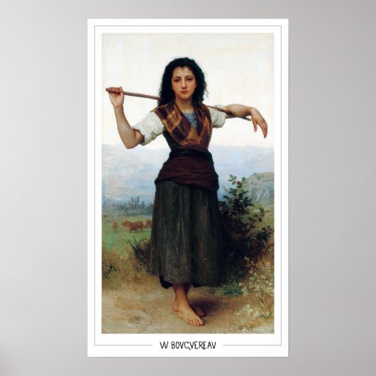 William-Adolphe Bouguereau Zedign Art Poster #7 (Voorkant)