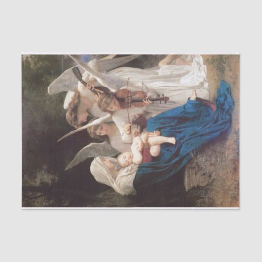 William-Adolphe Bouguereau | Zong van de Angels Tissuepapier (Voorkant)