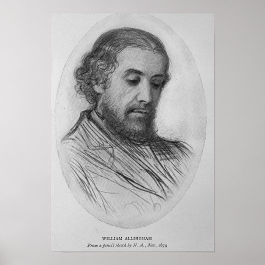 William Allingham, 1874 Poster (Voorkant)