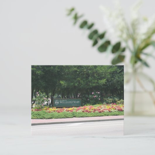 William and Mary Postcard Briefkaart (Staand voorkant)