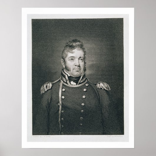 William Bainbridge (1774-1833), gegraveerd door Ge Poster (Voorkant)