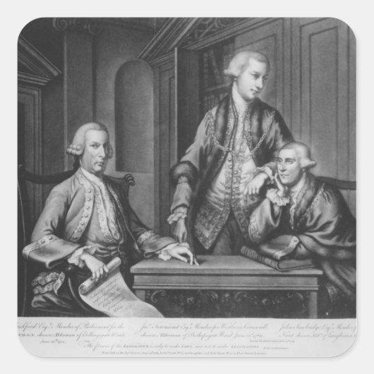 William Beckford James Townsend Vierkante Sticker (Voorkant)