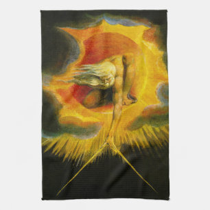 William Blake Ancient of Days Kitchen Towel Theedoek