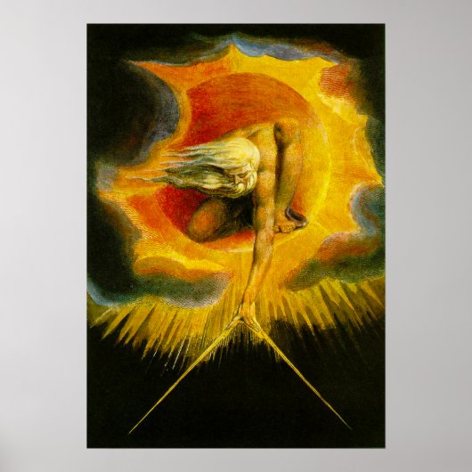 William Blake Ancient of Days Poster (Voorkant)