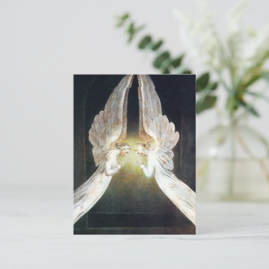 William Blake Angels Briefkaart (Staand voorkant)
