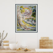 William Blake Art: Milton's mysterieuze droom Poster (Keuken)