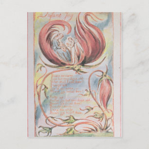 William Blake   Behoort van Innocence; Baby Joy, 1 Briefkaart
