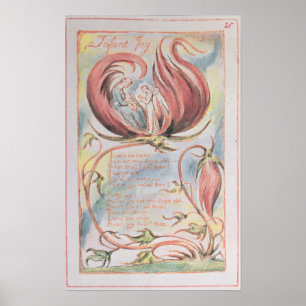 William Blake   Behoort van Innocence; Baby Joy, 1 Poster