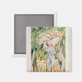 William Blake | Behoort van Innocence; "de piper"; Magneet (Voorkant / Achterkant)