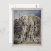 William Blake - Christus Temped by Satan Briefkaart (Voorkant / Achterkant)
