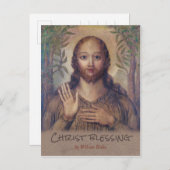 William Blake Christus zegen de redder CC0071 Briefkaart (Voorkant / Achterkant)