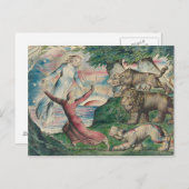 William Blake-Dante die van de drie Beasts loopt Briefkaart (Voorkant / Achterkant)