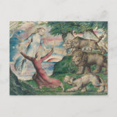 William Blake-Dante die van de drie Beasts loopt Briefkaart (Voorkant)