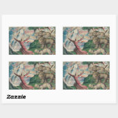 William Blake-Dante die van de drie Beasts loopt Rechthoekige Sticker (Vel)