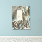 William Blake | De afdaling van Odin, An Ode, van Canvas Afdruk (Insitu (Houten vloer))