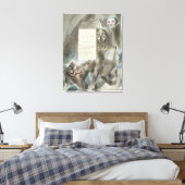 William Blake | De afdaling van Odin, An Ode, van Canvas Afdruk (Insitu (Slaapkamer))