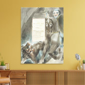 William Blake | De afdaling van Odin, An Ode, van Canvas Afdruk (Insitu (Woonkamer))