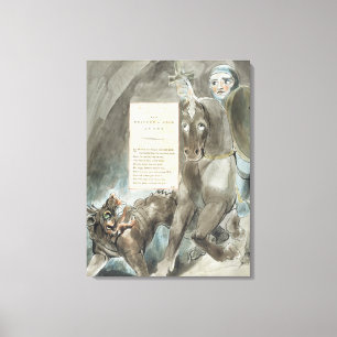 William Blake De daling van Odin, een ode, van Canvas Afdruk