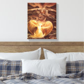 William Blake - De grote rode draak en de vrouw Canvas Afdruk (Insitu (Slaapkamer))