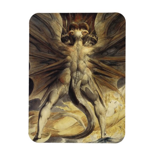 William Blake - De Grote Rode Draak en de Vrouw Magneet (Verticaal)