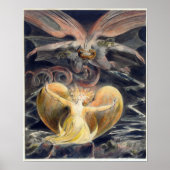 William Blake De Grote Rode Draak en de Vrouw Poster (Voorkant)