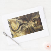 William Blake - De Grote Rode Draak en de Vrouw Rechthoekige Sticker (Envelop)