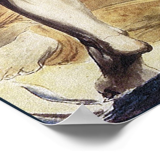 William Blake: De Grote Rode Draak Poster (Hoek)