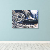 William Blake De Liefhebbers Whirlwind Canvas Prin (Insitu (Houten vloer))