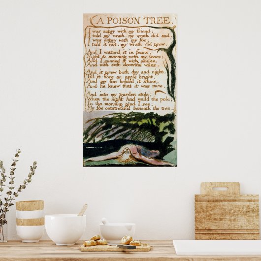 William Blake | Een gifboom Poster (Keuken)