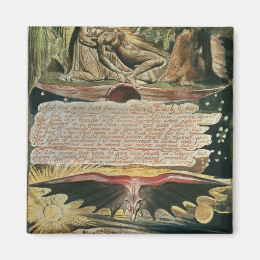 William Blake | "En een stond voor zich" Magneet (Voorkant)