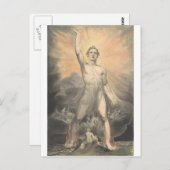 William Blake - engel van de onthulling Briefkaart (Voorkant / Achterkant)